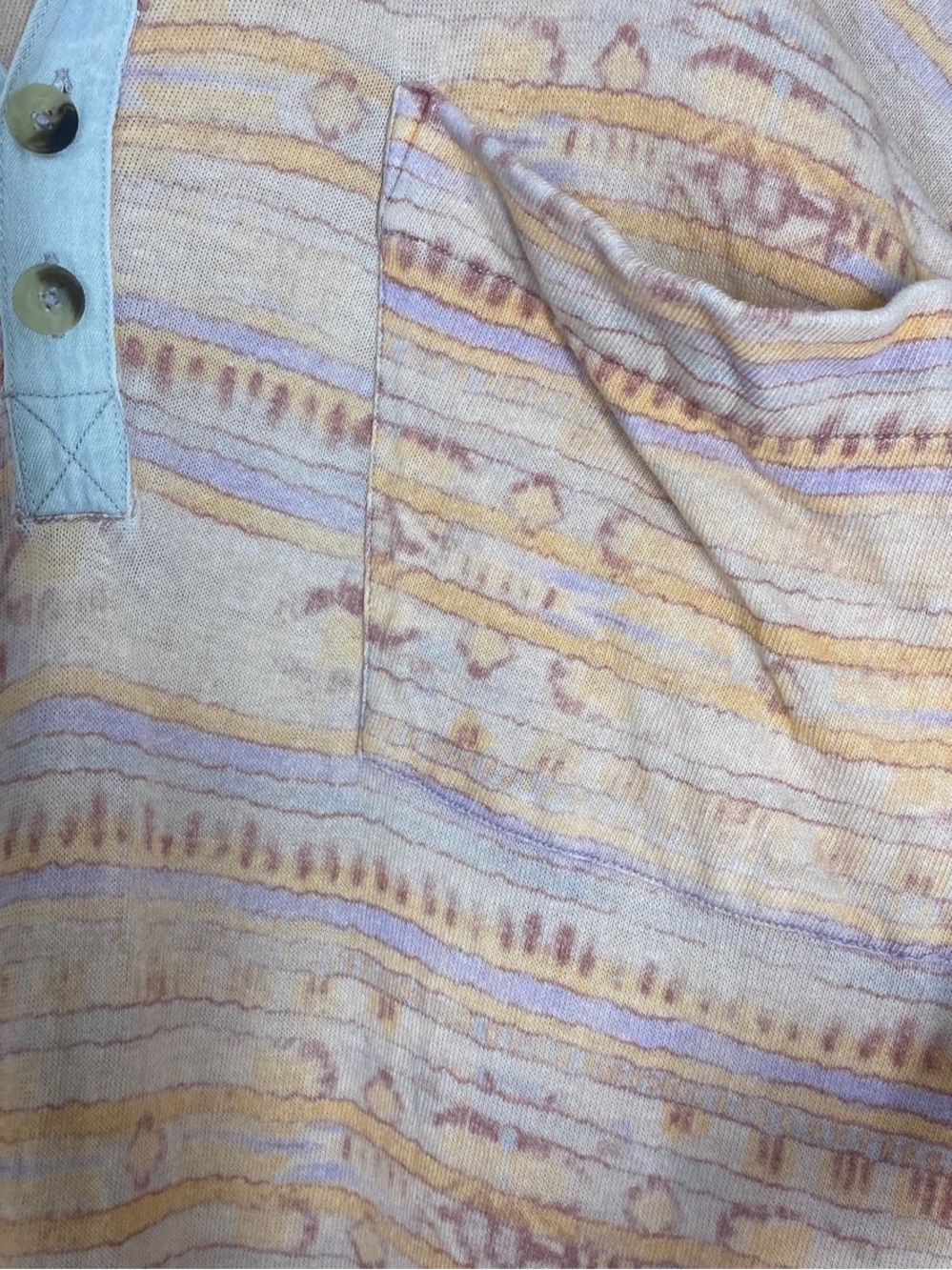 Free People Arizona Tee Midi Tshirt Dress Aztec Multicolor Size XL - Picture 9 of 14